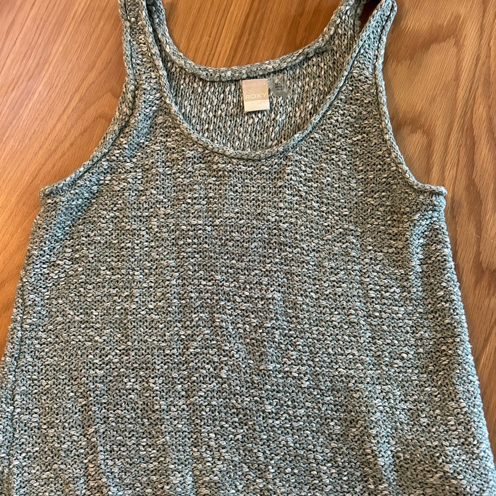 Roxy Gray Knit Tank Top